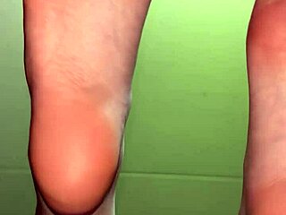 white girl flashes socks and toes for quick cash fetish!