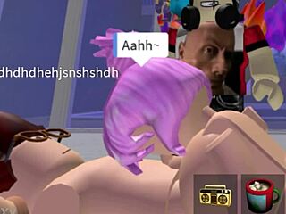 milf with furry pussy slurps roblox cock hungrily