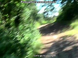 i found this beautiful amateur and face fucked her hard by the road