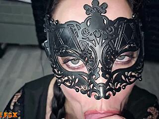 sexy milf gulps down thick cum load from huge cock - millie fox