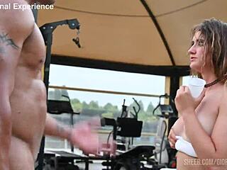 Deianira Festa's first interracial anal gapes wide from monster cock rough pounding and facial