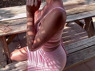 Ever wonder what Italian milf Artemisia does outdoors in Florida smoking? Her perfect tits body!