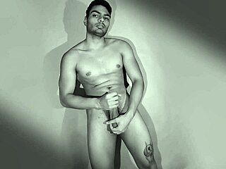 Sexy Big Dick Masturbates On Carrot Orange Background!