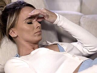 pristine edge keeps stepson up all night riding his cock in milf fantasy