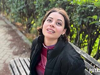 Torbe catches busty Latina Lulita Star and she swallows every drop