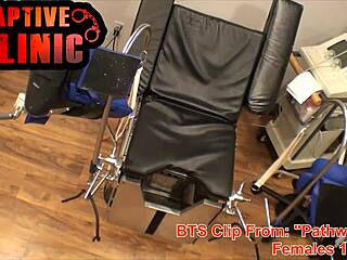 NAKED BEHIND THE SCENES jennevive BLOOPERS in pathway to citizenship failed takes hospital gyno exam bondageclinic reup