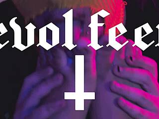 BBW Brunette Bound Sucks Huge Natural Tits Licks Tied Feet Deepthroat Gags!