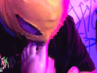 BBW Brunette Bound Sucks Huge Natural Tits Licks Tied Feet Deepthroat Gags!