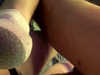 Huge Horse Cock Dildo Stretches Slut's Gaping Asshole in Rough Anal Toy Close-Up