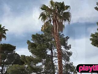 petite ebony babe with big boobs shakes curvy nude ass tits poolside in softcore tease