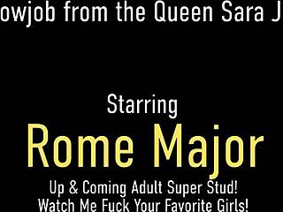 wanna watch busty pawg cougar sara jay suck rome major's huge dick?