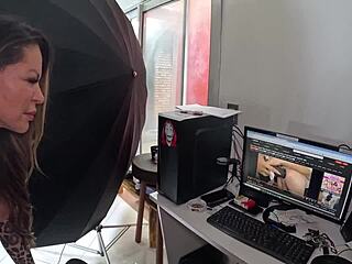 cleo cadillac's first time at the mansion, fist her wet latina pussy in the shower?