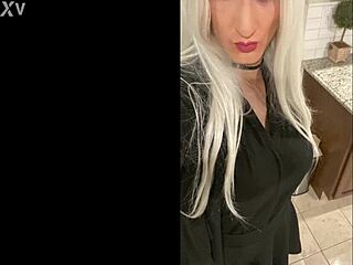 hey platinum blonde crossdresser, what happened after your hot date?