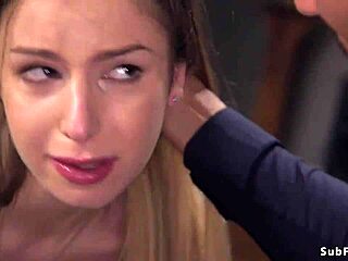 tied natural busty babe roughly fucked by black cock