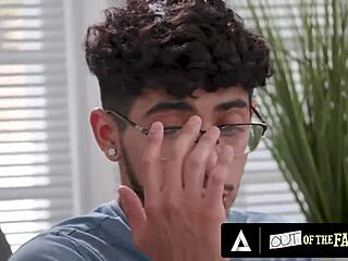 Busty stepmom Kenzie Taylor pounds teen stepson with intense titty fuck