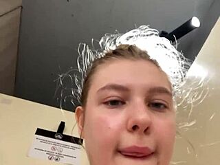 bbw teen teases with extreme outdoor anal plug fingering and public cum play