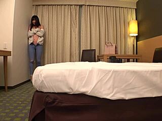 yo this cute japanese student teen gets creampied first time in bedroom