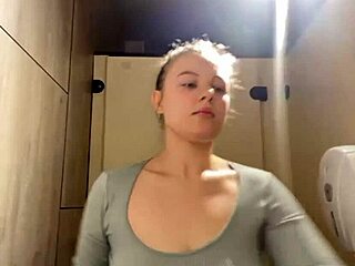 bbw teen teases with extreme outdoor anal plug fingering and public cum play