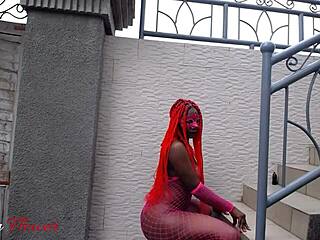 Ass licking got you riding black dick hard on outdoor stairs?