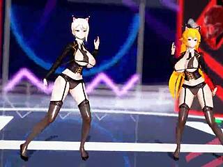 Killer Lady Nagiri Erina X Nagiri Alice In Black Sheer Lingerie Food Wars Hentai