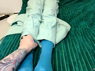 Stepmom's dirty massage turns into wild fuck with cumshot swearing