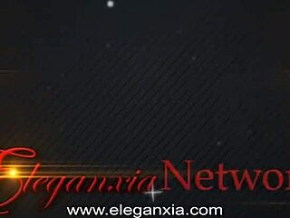 Stunning brunette milf teases in ripped clothes and sensual strip