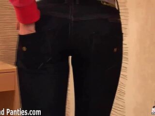 i love how these tight jeans squeeze right against my petite pussy lips