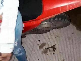 Drunk sister-in-law spreads legs for street creampie fuck