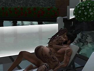Ever wonder how tierra takes that deep poolside fuck in sims 4?