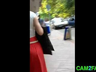 High definition close-up voyeur captures jiggling ass cheeks in every teasing sway and bounce