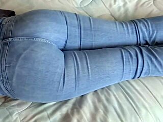 oh god full loads blasting my stepmom's big latina milf ass jeans up down cumshots in panties