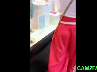 High definition close-up voyeur captures jiggling ass cheeks in every teasing sway and bounce