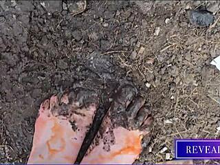 sexy milf in shower reveals foot fetish soles for toe sucking delight