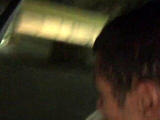 he jerks his cock quick in the market parking lot outdoor public amateur mature solo masturbation