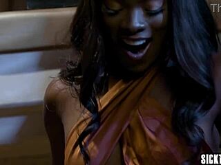 Black Lesbian Milf Ana Foxxx Pounds Big Ass Blonde Serene Siren with Dildo