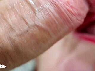 wake up to hot brunette's sloppy morning deepthroat and ball licking