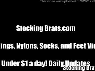 imagine three lesbians teasing feet in hot femdom footjob group fetish play