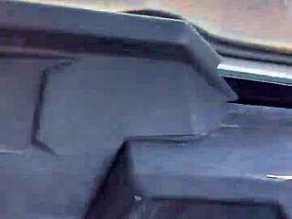 cheerleader swaps pom poms for party fun