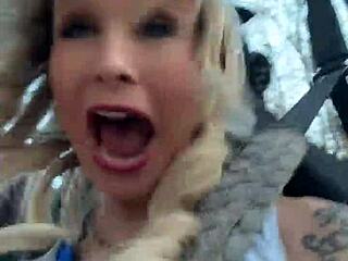 cheerleader swaps pom poms for party fun