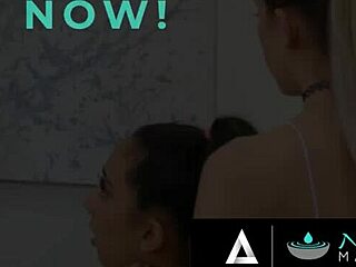 boss loves his star masseuses kiarra kai and khloe kapri's nuru skills