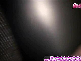 German Ex-Girlfriend Films Private POV Porno at Home and Swallows Cum