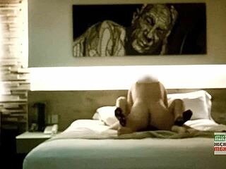 cuckold hubby spies tight mexican milf's banana-stuffed pussy unaware on cam