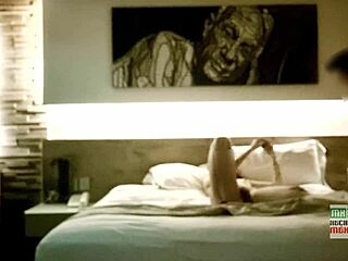 cuckold hubby spies tight mexican milf's banana-stuffed pussy unaware on cam