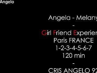 Angela and melany share cris angelo's cock in 4k threesome anal creampie after work paris swingers