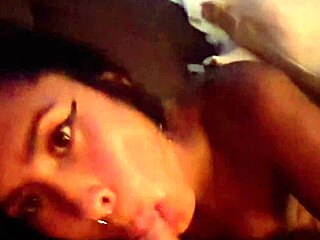 latina milf sneaks big cock suck session post-party sloppy deepthroat cum gulp