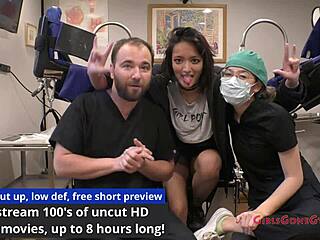 Channy Crossfire Squirts Anal Dildo Orgasm In Latex Nurse Gear