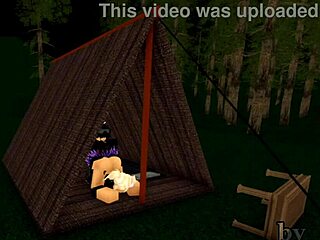 roblox dude bangs hot tent girl camping hard 😈🔥