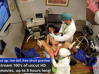 Channy Crossfire Squirts Anal Dildo Orgasm In Latex Nurse Gear