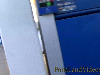 street pickup leads blonde to lesbian action inside studio