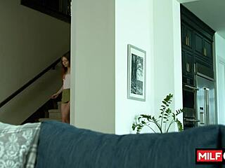 horny mom charlie forde slurps nick strokes huge fat dick craving cowgirl ride